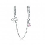 Talisman argint Lovely Kitty Safety Chain